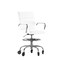 Flash Furniture White LeatherSoft Drafting Chair with Skate Wheels GO-2286B-WH-RLB-GG - alternate 2